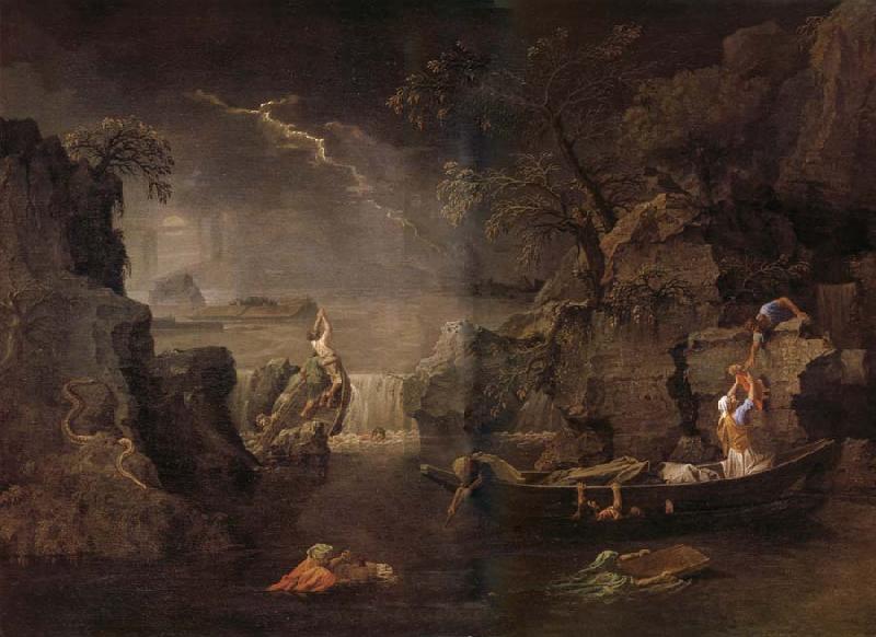 POUSSIN, Nicolas L.Hiver ou Le deluge oil painting picture